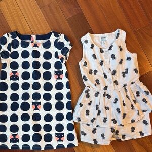 Navy and White Kids Dress Set